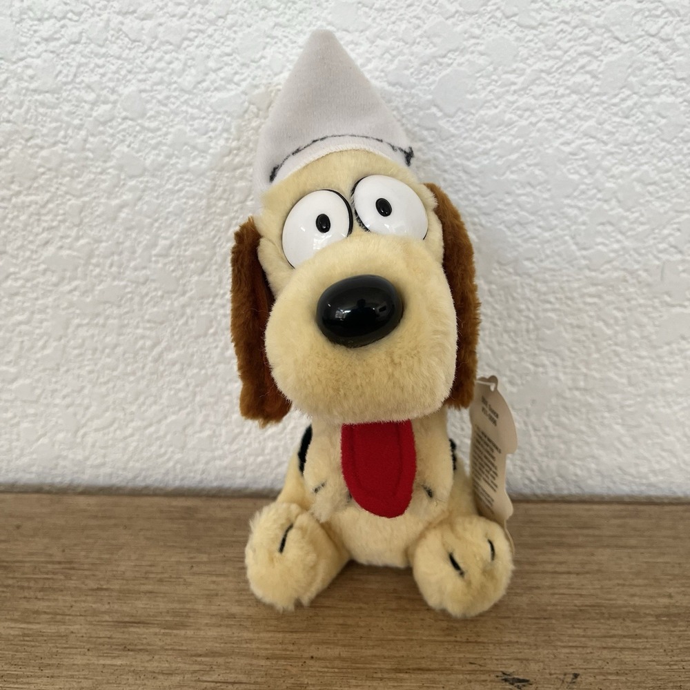 Vintage 1983 Dakin Garfield Odie Puppy Dog Stuffed Animal Plush Dummy Cap 7" NWT - Picture 1 of 9